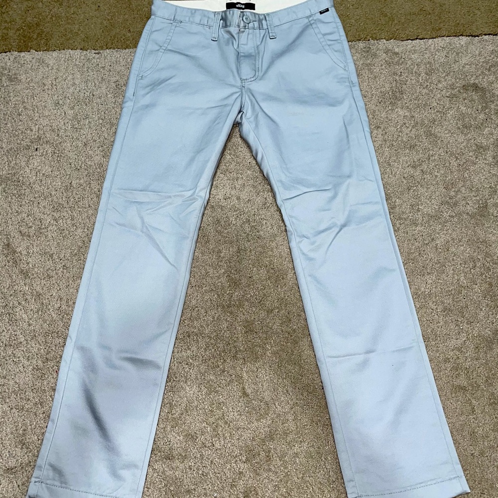 Slim Light Blue/Grey Chinos by Vans.